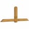 Ekena Millwork Eugene Rough Sawn Timber Gable Bracket, Western Red Cedar, 96"W x 36"H x 6"D x 6"F, 9/12 Pitch GBW096X36X0606EUG00RWR - alternate 5